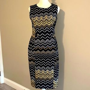 Enfocus Studio Size 4 Chevron Dress